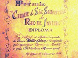 Diploma do jornal Correio da Manhã que acompanhou o troféu Euterpe (anos 50)