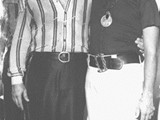 Com Roberto Carlos no camarim do extinto Canecão, em Botafogo, RJ (anos 70)