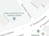 Detalhe do mapaapa da rua Waldir Calmon, no bairro Santíssimo, cidade do Rio de Janeiro, RJ (CEP 23098-240).