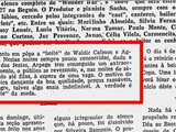 Nota no jornal Diário da Noite (17/10/1956)