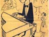 Nota com uma caricatura no jornal "Gazeta Esportiva" (São Paulo, 1960)