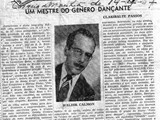 Matéria do jornal Correio da Manhã (14/04/57), falando de mais um lançamento de Waldir Calmon.
